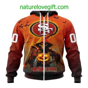 San Francisco 49ers NFL Special Design Jersey For Halloween Personalized Hoodie T Shirt 2