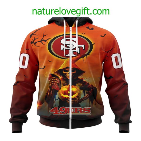 San Francisco 49ers NFL Grim Reaper Hoodie For Halloween Personalized Hoodies
