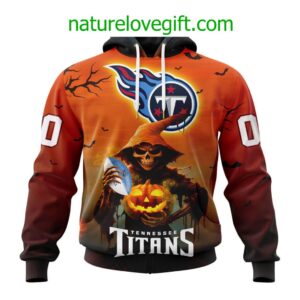 Tennessee Titans NFL Grim Reaper Hoodie For Halloween Personalized Hoodies