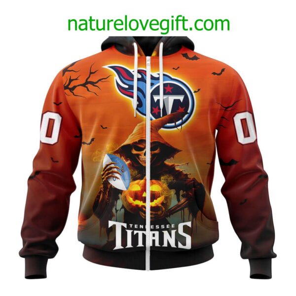 Tennessee Titans NFL Grim Reaper Hoodie For Halloween Personalized Hoodies