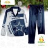 NFL Dallas Cowboys Football Team Winter Satin Pajamas Set Gift for Fans