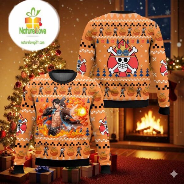 Ace One Piece Ugly Christmas Sweater Unisex T Shirt