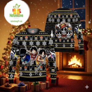 ASL Pirates Anime Xmas Gifts One Piece Ugly Christmas Sweater