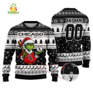 MLB Chicago White Sox Grinch Christmas Ugly Sweater
