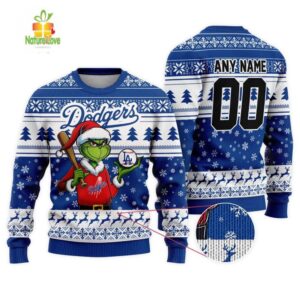 MLB Los Angeles Dodgers Grinch Christmas Ugly Sweater
