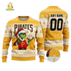 MLB Pittsburgh Pirates Grinch Christmas Ugly Sweater