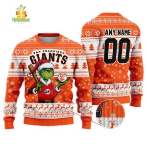 MLB San Francisco Giants Grinch Christmas Ugly Sweater