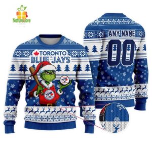 MLB Toronto Blue Jays Grinch Christmas Ugly Sweater
