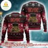 ACDC Hells Bells Signature Big Cracked Bell With Snowflakes Pattern 2026 Christmas Ugly Sweater