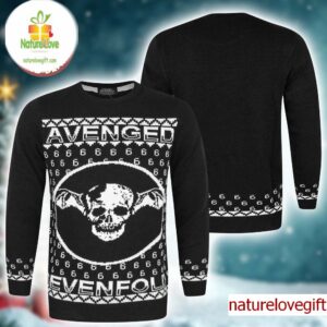 Avenged Sevenfold Deathbat Big Symbol Unisex Christmas Jumper Ugly Sweater