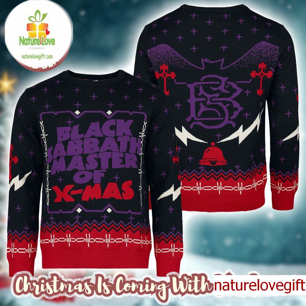 Black Sabbath Master Of Xmas Holiday 2025 Ugly Christmas Sweater Black Sabbath Master Of Xmas Holiday 2025 Ugly Christmas Sweater