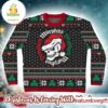 Dropkick Murphys Skull With Santa Hat Snowflakes Pattern Christmas Ugly Sweater