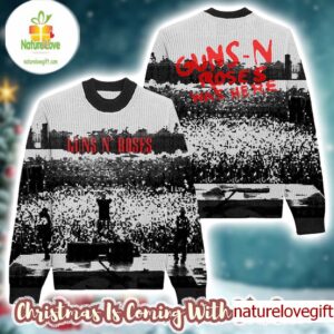 Guns N Roses Concert Performance Photo Guns N Roses Was Here Holiday Gift Ugly Christmas Sweater