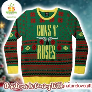 Guns N Roses Signature Holiday Ugly Christmas Sweater
