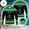 Kiss Band Eric Singer Signature Gift For Fans Green Knitted Ugly Christmas Sweater