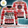 Kiss Funny Big Head Xmas Holiday Style Gift For Rock Music Fans Ugly Christmas Sweater