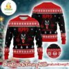 Kiss Gene Simmons Bloody Tongue With His Signature Black And Red Ugly Christmas Sweater