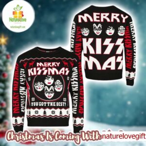 Kiss Merry Kiss Mas You Got The Best Holiday Style Ugly Christmas Sweater