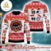 Kiss Merry Kissmas Rock And Roll Over Xmas Wreath With Funny Logo Santa Hat Ugly Christmas Sweater