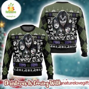 Kiss Rock And Roll Ugly Christmas Sweater
