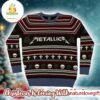 Metallica Logo Black Album Vintage Theme Skull Pattern Ugly Christmas Sweater