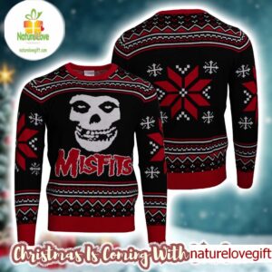 Misfits Crimson Ugly Christmas Sweater