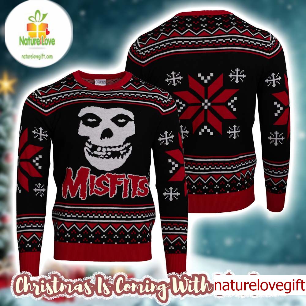 Misfits Crimson Ugly Christmas Sweater Misfits Crimson Ugly Christmas Sweater