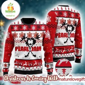 Pearl Jam Stickman Holiday Rock Xmas Gift For Fans Ugly Christmas Sweater