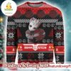 Rammstein Baby Groot Hugging Band Logo All Over Print Ugly Christmas Sweater