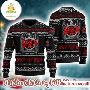 Slayer Band Eagle Logo Christmas Ugly Sweater Slayer Band Eagle Logo Christmas Ugly Sweater