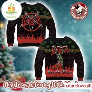 Slayer Band Green Devil Show No Mercy Holiday Gift For Fans 2025 Christmas Ugly Sweater Slayer Band Green Devil Show No Mercy Holiday Gift For Fans 2025 Christmas Ugly Sweater