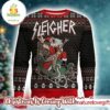 Slayer Band Santa Claus Sleigher Rock And Roll Christmas Party 2025 Knitted Ugly Christmas Sweater