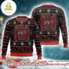 Slayer Big Red Eagle Logo With Snowflakes Pattern Christmas Ugly Sweater
