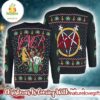 Slayer Hell Awaits Devils Open Gift Album Xmas Style 2025 Knitted Ugly Christmas Sweater