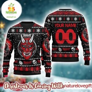 Slipknot Atennas To Hell Rock Band Personalized Xmas Holiday Gift For Fans Ugly Christmas Sweater