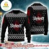 Slipknot Band Signature White Logo Xmas Gifts 2025 Ugly Christmas Sweater