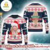 Taylor Swift Merry Christmas Swiftmas Adorable Santa Hat Knitted Ugly Christmas Sweater