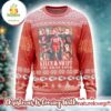 Taylor Swift With Travis Kelce the Kansas City Chiefs x The Eras Tour Knitted Red Ugly Christmas Sweater