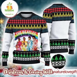 The Beatles 1980 Magical Mystery Tour Xmas Gifts For Fan 2025 Christmas Ugly Sweater