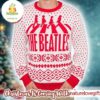 The Beatles Abbey Road 2026 Xmas Gifts Red And White Ugly Christmas Sweater