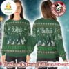 The Beatles Abbey Road Vintage Green Knitted Ugly Christmas Sweater