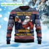 Ain’t No Law When Drinking Beer Ugly Christmas Sweater