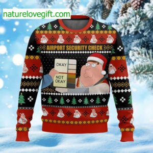 Airport Security Check Christmas Ugly Sweater