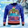 Alien Let It Snow Ugly Christmas Sweater