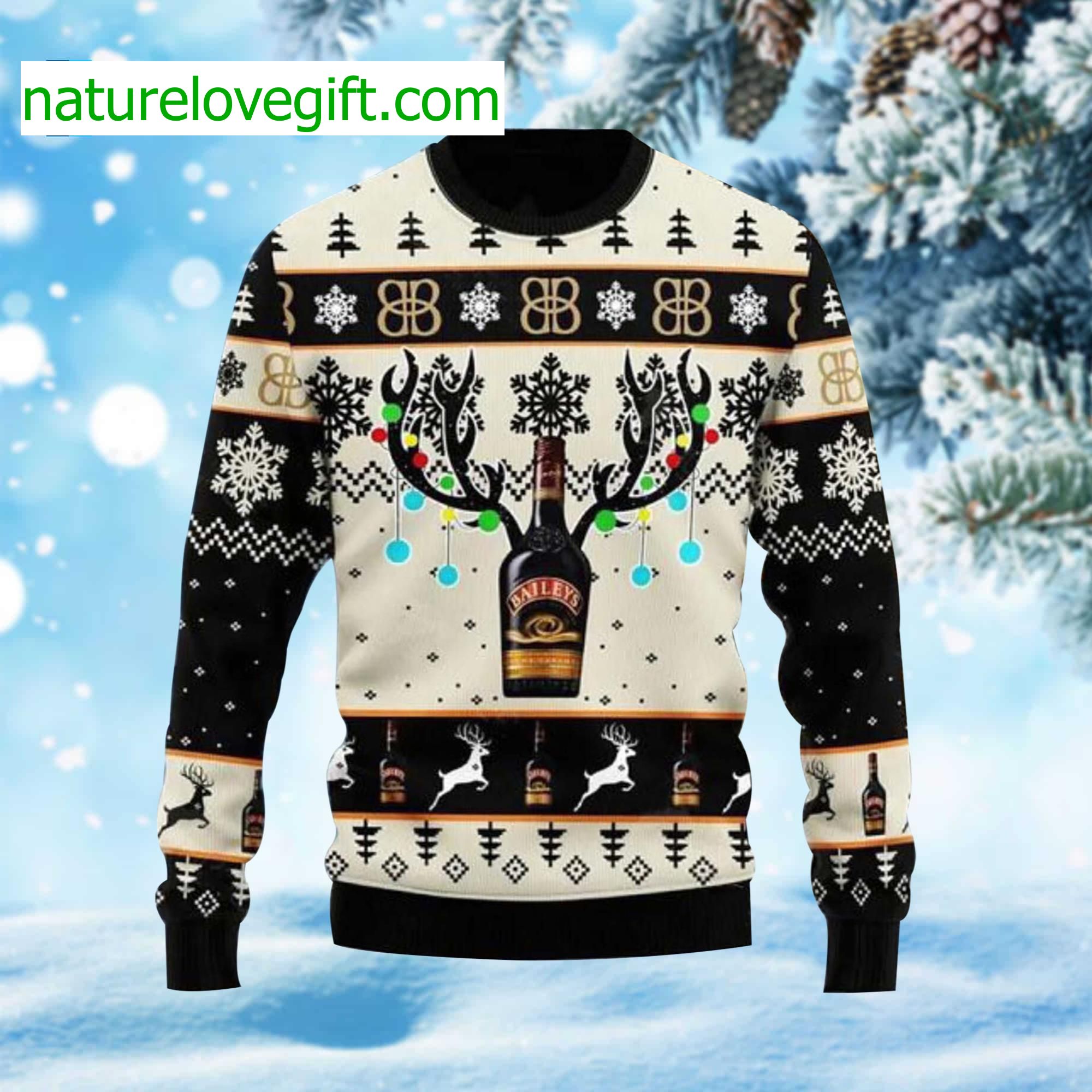 Baileys Reindeer Ugly Christmas Sweater Baileys Reindeer Ugly Christmas Sweater