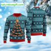 Basketball Christmas Tree Ugly Christmas Sweater