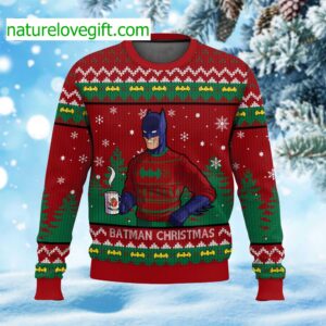 Batman Coffee Ugly Christmas Sweater