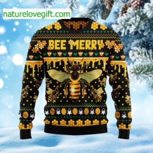 Bee Merry Ugly Christmas Sweater