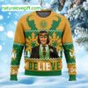 Believe Loki Ugly Christmas Sweater