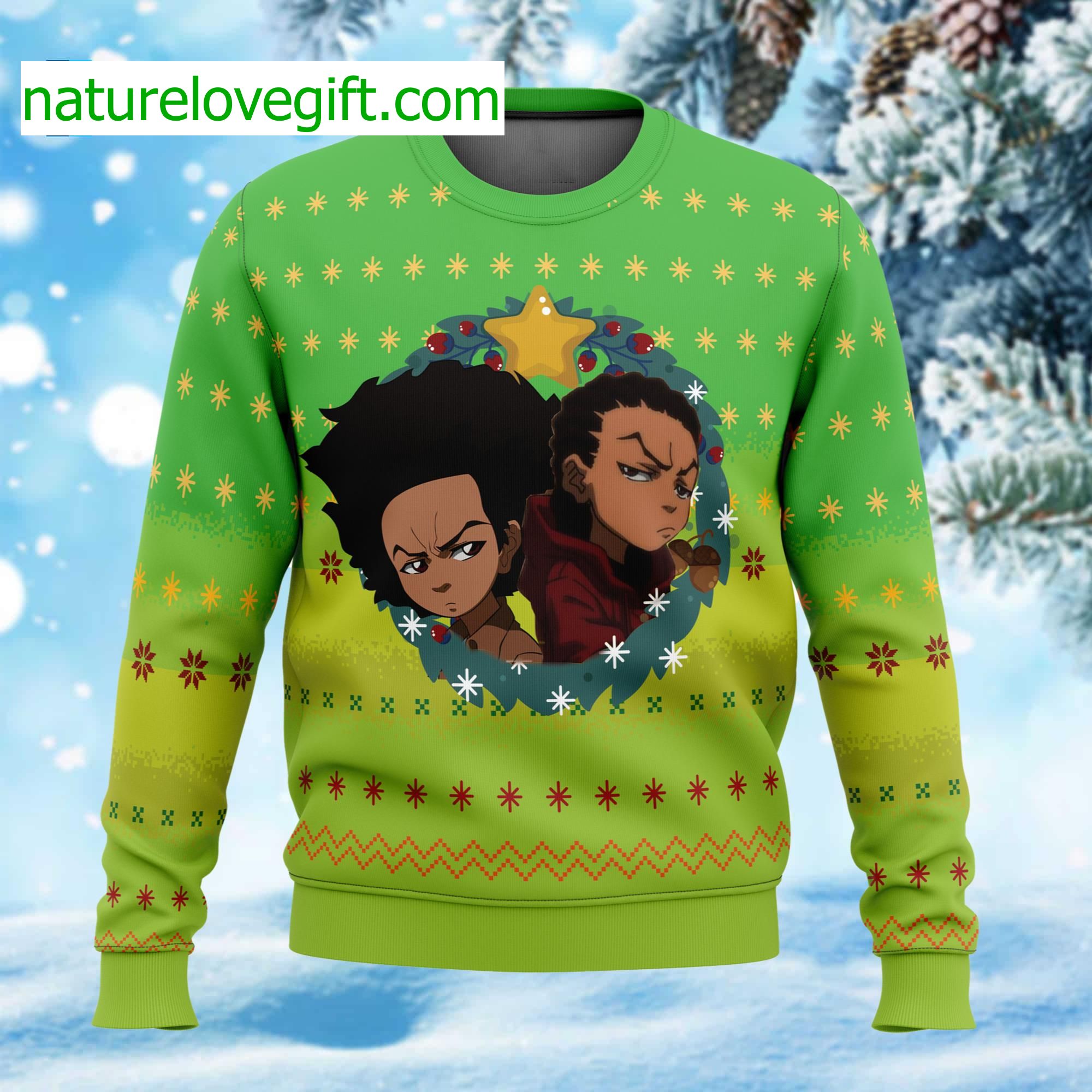 Boondocks Ugly Christmas Sweater Boondocks Ugly Christmas Sweater